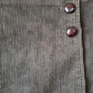 Olive Green Wrap Mini Skirt